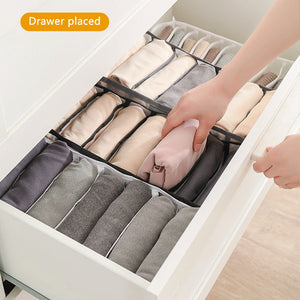Clothes Organizer Jeans Storage Box Organizer Box Wardrobe Clothes Storage Box with Compartments Socks Underwears Bras Storage