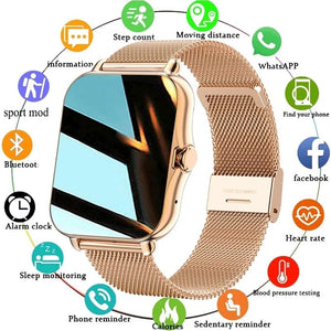 Smart Watch Full Touch Screen 1.69 Inch Smart Watch For Men And Women Can Measure Heart Rate, Health Monitoring, Sleep Analysis