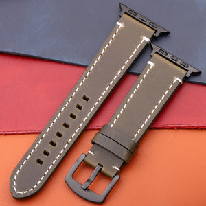 Genuine Leather Strap For Apple Watch Band Serie 7 6 5 4 Se Bracelet 44mm 45mm 40mm 41mm 42mm 38mm Women Men Iwatch Watchband