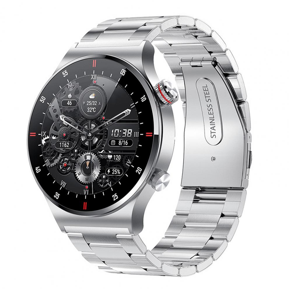 HW20 Creative Electronic Watch IP67 Waterproof Touch Control Round Digital Wristwatch Sedentary-Reminder