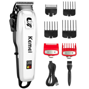 Kemei Electric Hair Clipper Hair Cutting maching Wireless Trimmer Men Professional clipper machine rechargeable hair cut barber