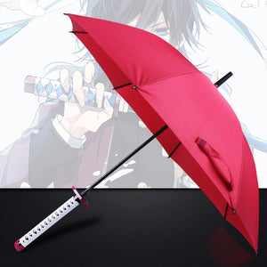 16 Bones Automatically Open Long Handle Windproof Samurai Sword Umbrella Japanese Ninja-like Sun and Rain Straight Umbrella