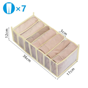Clothes Organizer Jeans Storage Box Organizer Box Wardrobe Clothes Storage Box with Compartments Socks Underwears Bras Storage