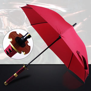 16 Bones Automatically Open Long Handle Windproof Samurai Sword Umbrella Japanese Ninja-like Sun and Rain Straight Umbrella