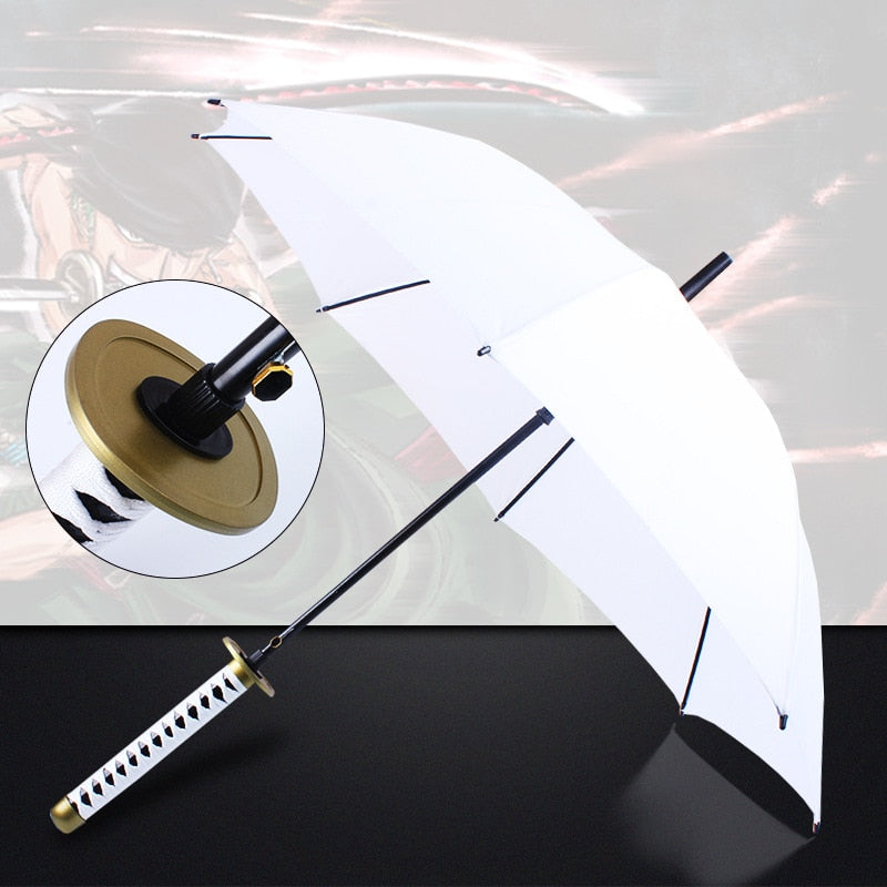16 Bones Automatically Open Long Handle Windproof Samurai Sword Umbrella Japanese Ninja-like Sun and Rain Straight Umbrella