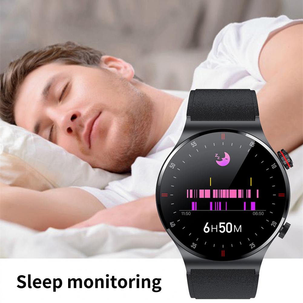HW20 Creative Electronic Watch IP67 Waterproof Touch Control Round Digital Wristwatch Sedentary-Reminder