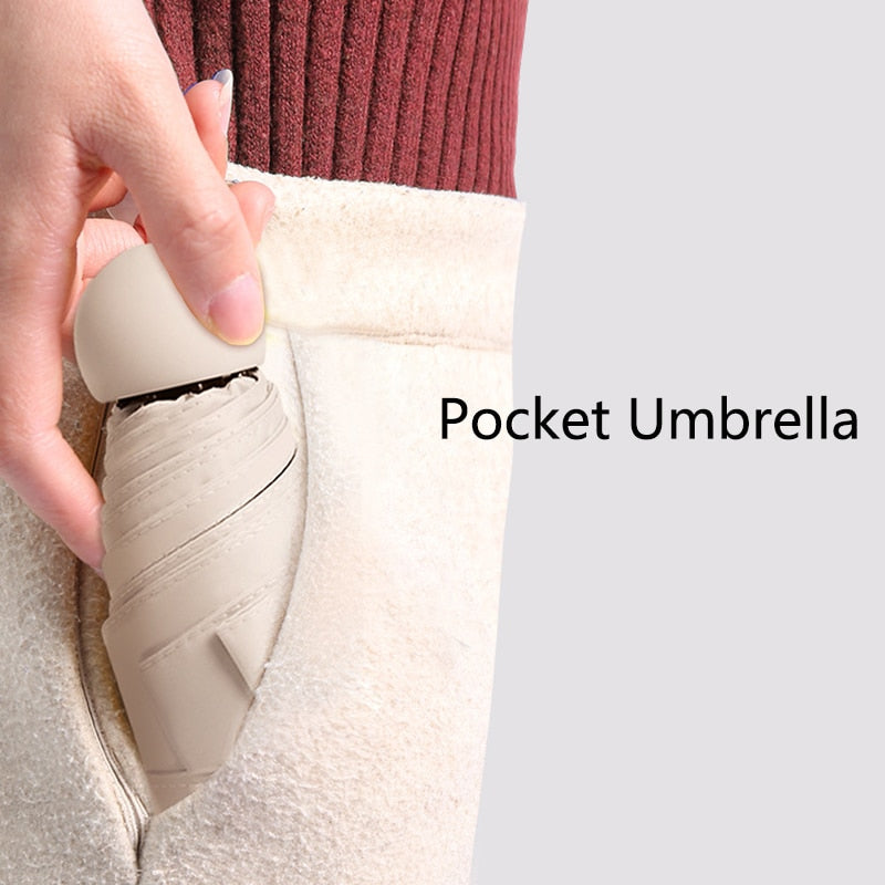 2023 Mini Capsule Umbrella Light Sunny Rainy Umbrella Women Anti-UV Sunshade Umbrella Pocket Sunscreen Umbrella Portable