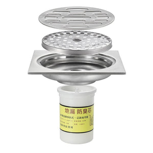 Shower Drain Thick Stainless Steel Floor Drain Ordinary Bathroom Toilet Kitchen Balcony Dedicated To prevent odor BaIDaiMoDeng