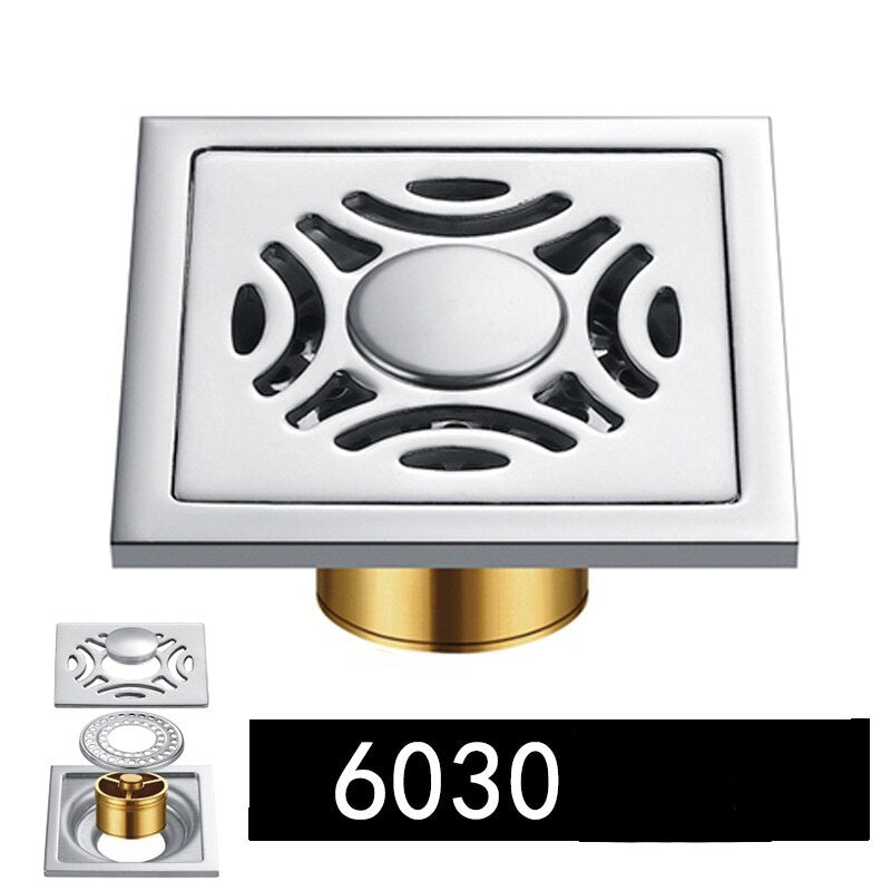 Shower Drain Thick Stainless Steel Floor Drain Ordinary Bathroom Toilet Kitchen Balcony Dedicated To prevent odor BaIDaiMoDeng