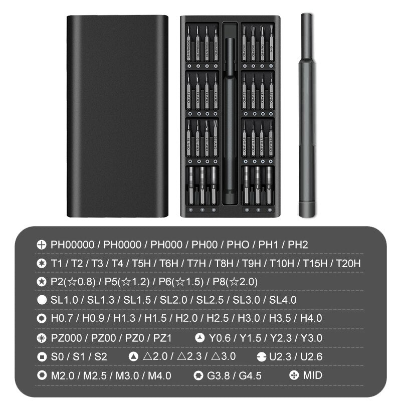Screwdriver Set Magnetic Screw Driver Kit Bits Xiaomi Iphone Computer Tri Wing Torx Hand Tools Manual Woodworking Tools