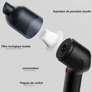 8000Pa Car Vacuum Cleaner Portable Wireless Handheld Auto Vacuum Home &amp; Car Dual Use Mini Vacuum Cleaner with Built-in Battrery