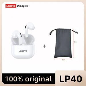 Original Lenovo lp40 Bluetooth Earphone 5.0 Immersive Sound HIFI TWS With Microphone Touch Control For Long Standby Time Motion