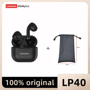 Original Lenovo lp40 Bluetooth Earphone 5.0 Immersive Sound HIFI TWS With Microphone Touch Control For Long Standby Time Motion