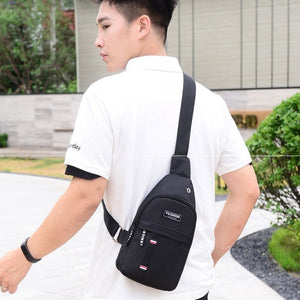 Quality Men's Chest Bags Casual Waist Bags Mini Travel Carry Bags Men's Waterproof Shoulder Crossbody Bags Nylon Handbags Purse