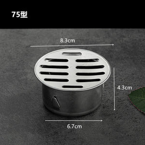Stainless Steel Bathroom Drain Cover Hair Catcher Balcony Drainage Stopper Plug Garden Outdoor Roof Anti-blocking Floor Strainer