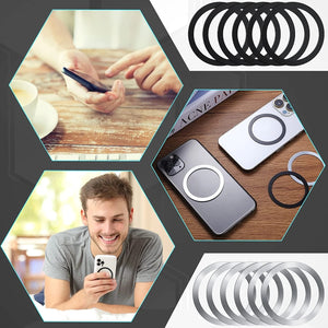 Sticker Ring For Magsafe Wireless Charging For iphone 13 Pro Max 12 Mini Mobile Phone Magnetic Wireless Charger Metal Plate
