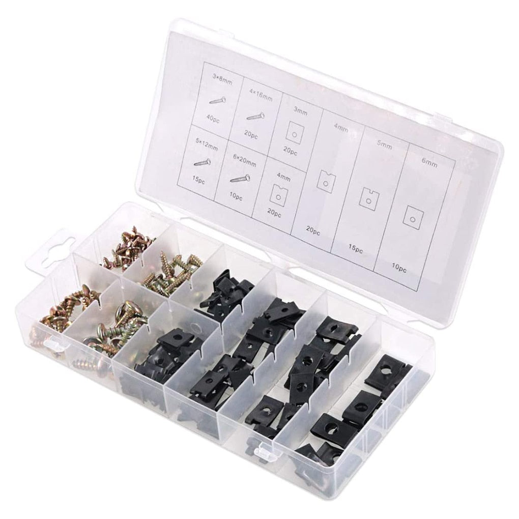 100Pcs Clips for car Fastener Screws Bumper Interior Decoration Auto Plastic Random Mixing Universal Plastic