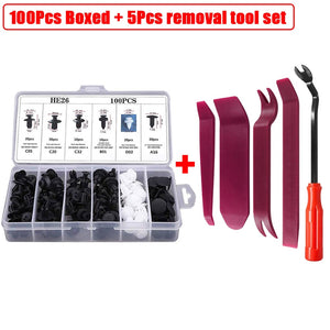 Auto Fastener Clips Set Mixed Car Body Push Pin Rivet Bumper Door Trim Panel Retainer Fastener Kit Plastic Rivets Clips for Car