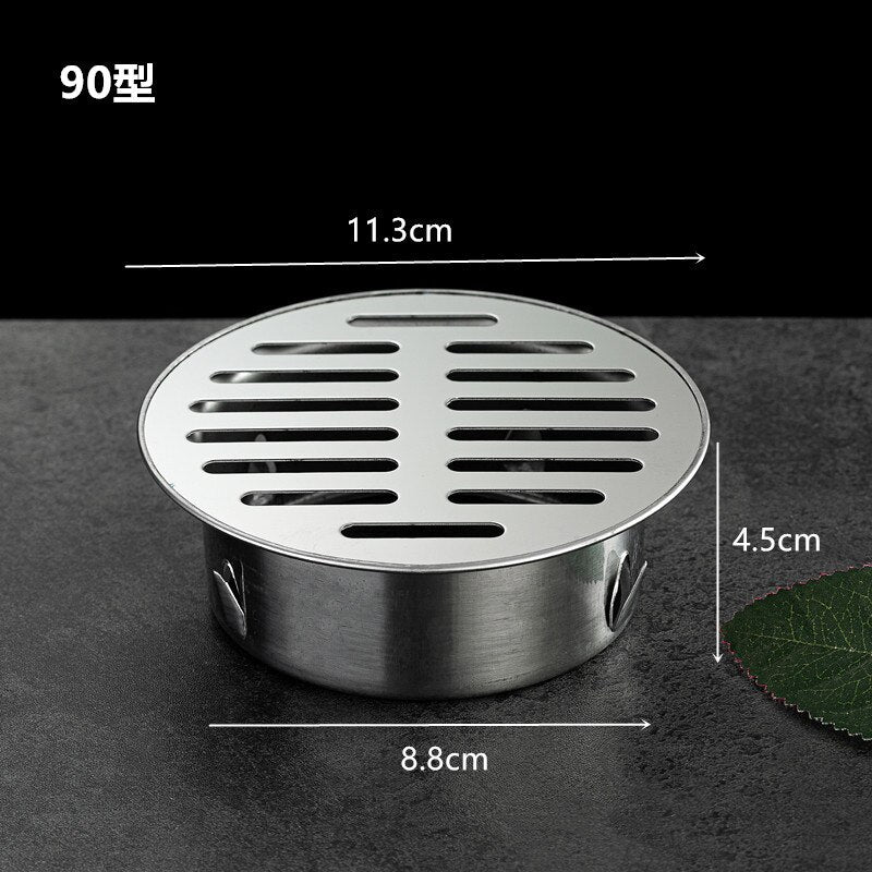 Outdoor Balcony Floor Drain Stainless Steel Drainage Roof Cover Rain Pipe Cap Round Floor Drain Cover For Garden Floor Drain
