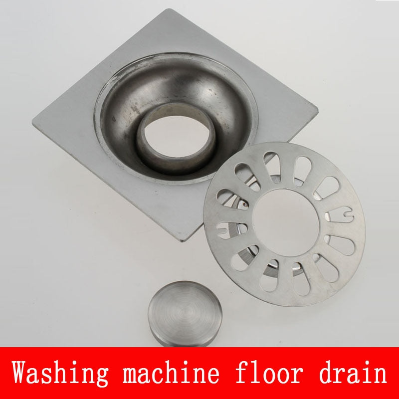 Shower Drain Thick Stainless Steel Floor Drain Ordinary Bathroom Toilet Kitchen Balcony Dedicated To prevent odor BaIDaiMoDeng