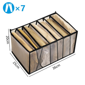 Clothes Organizer Jeans Storage Box Organizer Box Wardrobe Clothes Storage Box with Compartments Socks Underwears Bras Storage