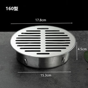 Stainless Steel Bathroom Drain Cover Hair Catcher Balcony Drainage Stopper Plug Garden Outdoor Roof Anti-blocking Floor Strainer