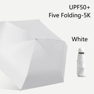 2023 Mini Capsule Umbrella Light Sunny Rainy Umbrella Women Anti-UV Sunshade Umbrella Pocket Sunscreen Umbrella Portable