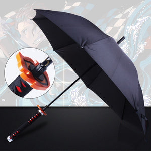 16 Bones Automatically Open Long Handle Windproof Samurai Sword Umbrella Japanese Ninja-like Sun and Rain Straight Umbrella