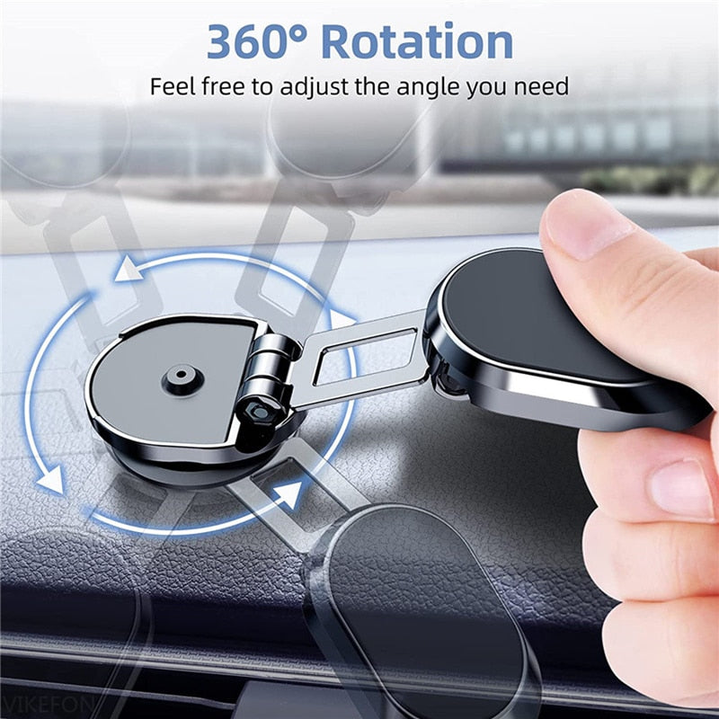 Foldable Magnetic Phone Holder in Car GPS Air Vent Mount Magnet CellPhone Stand Portable Car Mobile Support For iPhone 13 Xiaomi