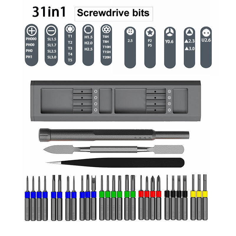 Precision Screwdriver Set Multifunction Magnetic BitsTool Kit Phone Repair Hand Tools Set For Xiaomi Smartphones IPhone Eyeglass