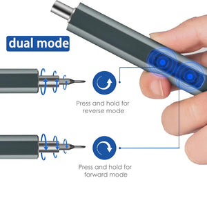 Manual Screwdriver USB Charging Portable Mini Electric Screwdriver Cordless Drill Magnetic Screw Repair KitMagnetic