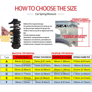 2pcs Car Buffers Shock Absorber Spring Bumper Auto Covers Rubber Protect In The Spring Buffer Car Automobile Suspension Buffers
