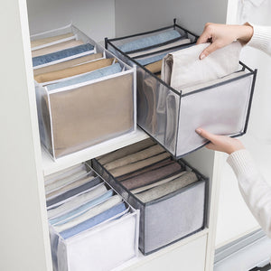 Clothes Organizer Jeans Storage Box Organizer Box Wardrobe Clothes Storage Box with Compartments Socks Underwears Bras Storage