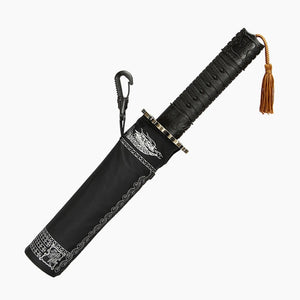 Fully Automatic Umbrella Japanese Samurai Sword Knife Umbrella Strong Luxury Business Male Large Flat Lightweight Umbrellas