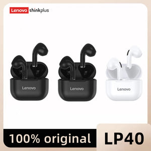 Original Lenovo lp40 Bluetooth Earphone 5.0 Immersive Sound HIFI TWS With Microphone Touch Control For Long Standby Time Motion