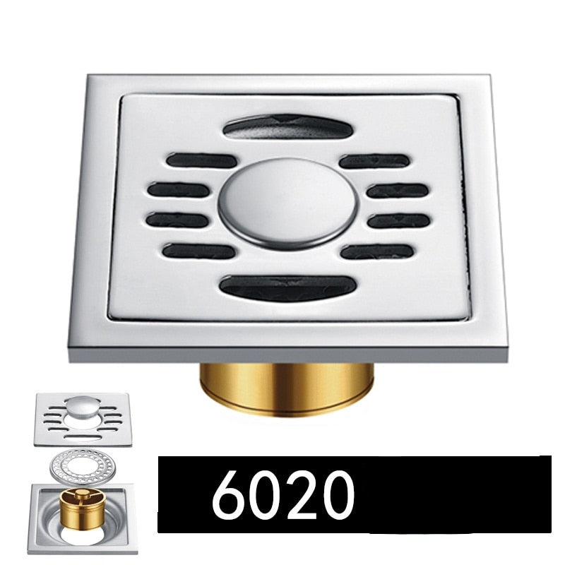 Shower Drain Thick Stainless Steel Floor Drain Ordinary Bathroom Toilet Kitchen Balcony Dedicated To prevent odor BaIDaiMoDeng