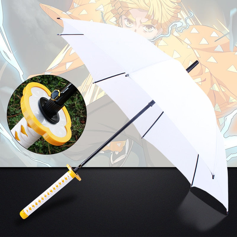 16 Bones Automatically Open Long Handle Windproof Samurai Sword Umbrella Japanese Ninja-like Sun and Rain Straight Umbrella