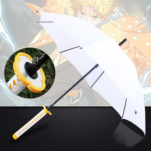 16 Bones Automatically Open Long Handle Windproof Samurai Sword Umbrella Japanese Ninja-like Sun and Rain Straight Umbrella
