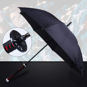 16 Bones Automatically Open Long Handle Windproof Samurai Sword Umbrella Japanese Ninja-like Sun and Rain Straight Umbrella