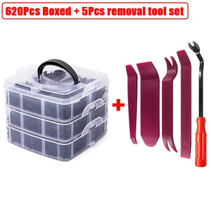 Auto Fastener Clips Set Mixed Car Body Push Pin Rivet Bumper Door Trim Panel Retainer Fastener Kit Plastic Rivets Clips for Car