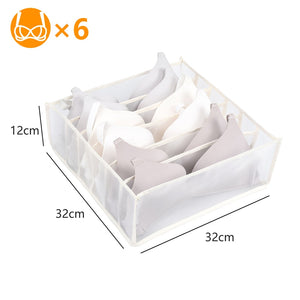Clothes Organizer Jeans Storage Box Organizer Box Wardrobe Clothes Storage Box with Compartments Socks Underwears Bras Storage