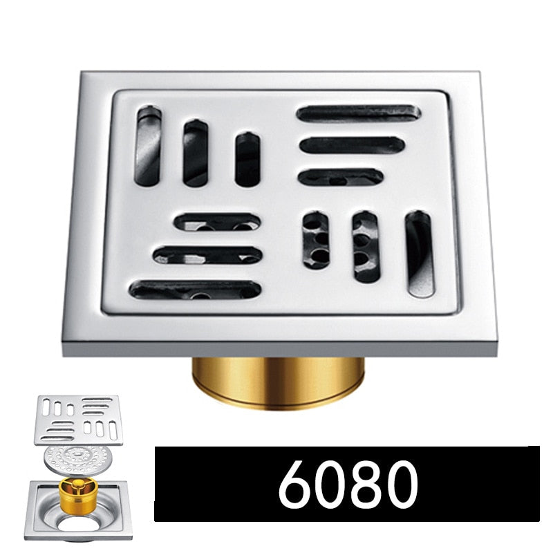 Shower Drain Thick Stainless Steel Floor Drain Ordinary Bathroom Toilet Kitchen Balcony Dedicated To prevent odor BaIDaiMoDeng