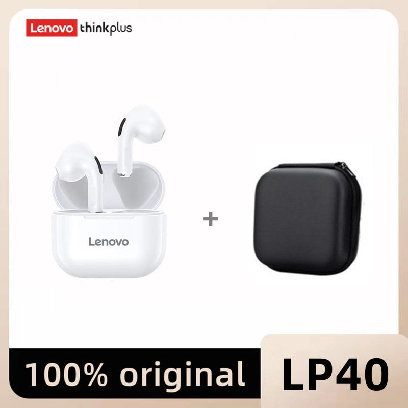Original Lenovo lp40 Bluetooth Earphone 5.0 Immersive Sound HIFI TWS With Microphone Touch Control For Long Standby Time Motion