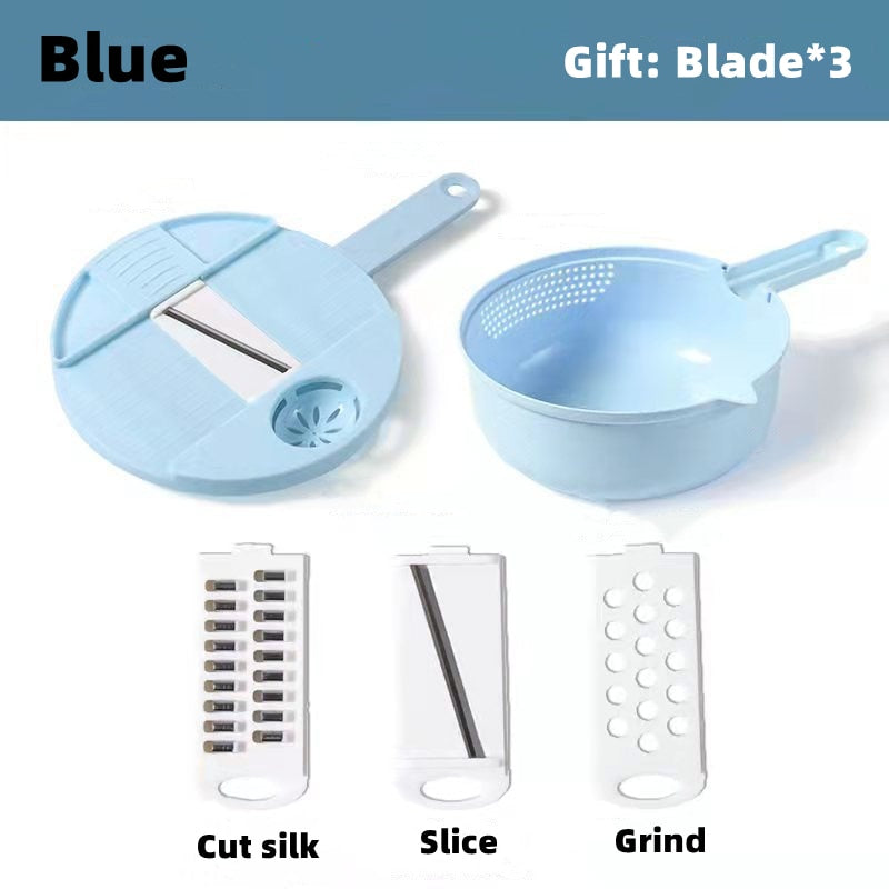 12 In 1 Multi-Function Vegetable Chopper Carrots Potatoes Manually Cut Shred Slicer Radish Grater Kitchen Tools Vegetable Cutter
