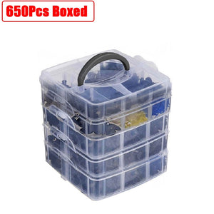Auto Fastener Clips Set Mixed Car Body Push Pin Rivet Bumper Door Trim Panel Retainer Fastener Kit Plastic Rivets Clips for Car