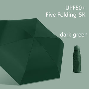 2023 Mini Capsule Umbrella Light Sunny Rainy Umbrella Women Anti-UV Sunshade Umbrella Pocket Sunscreen Umbrella Portable