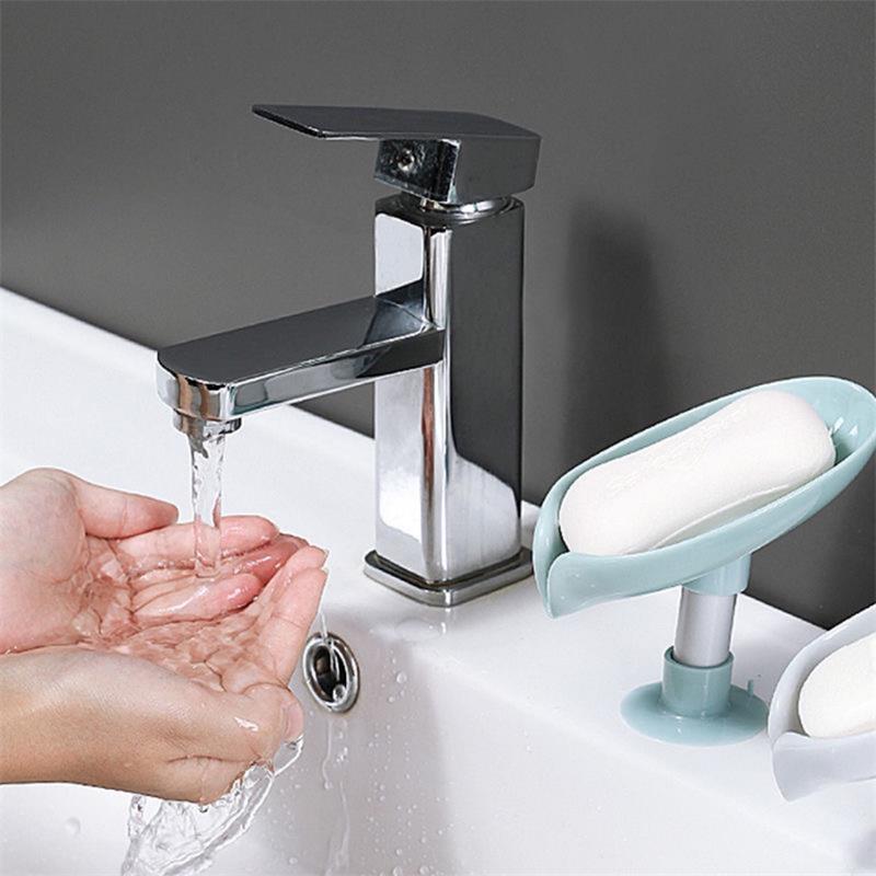 Soap Box Creative Draining Soap Storage Rack Punch-Free Suction Cup Personalized Cute Household Shelf Bathroom Artifact