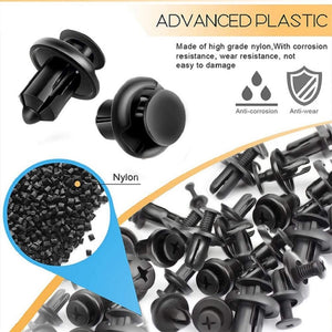 Auto Fastener Clips Set Mixed Car Body Push Pin Rivet Bumper Door Trim Panel Retainer Fastener Kit Plastic Rivets Clips for Car