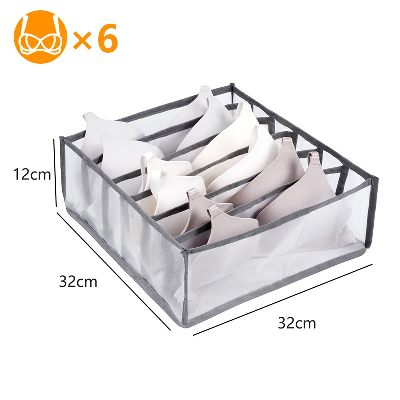 Clothes Organizer Jeans Storage Box Organizer Box Wardrobe Clothes Storage Box with Compartments Socks Underwears Bras Storage