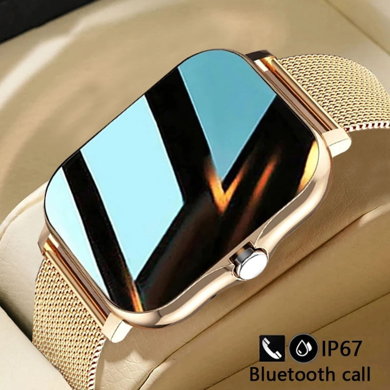 2022 New Women Smart watch Men 1.69" Color Screen Full touch Fitness Tracker Bluetooth Call Smart Clock Ladies Smart Watch Women